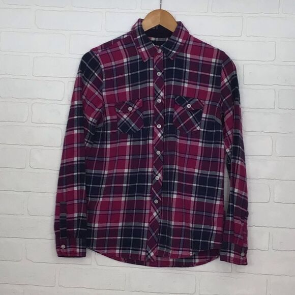 Flannel plaid Original Weatherproof checkers shirt blouse pink - Picture 12 of 12